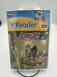 Vtech V.Reader Scooby-Doo! Scooby-Doo and a Mummy,Too! Cartridge Game 5-7yr - Picture 1 of 13