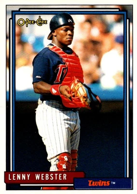 1992 Topps Lenny Webster Minnesota Twins #585 - Image 1 of 2
