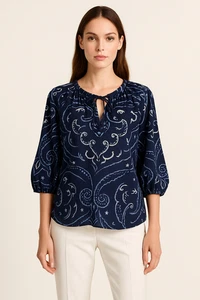 FREE POSTAGE IN AUSTRALIA - DAVID LAWRENCE BLUE BLOUSE SIZE 10 - Bild 1 von 8