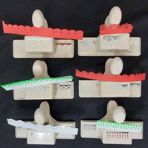 Martha Stewart Border Edge Paper Punches LOT OF 6 Floral Lace Doily Fence - Picture 1 of 15