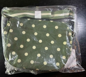 Cath Kidston Green Sage Spot Satteltasche neu mit Etikett - Bild 1 von 7