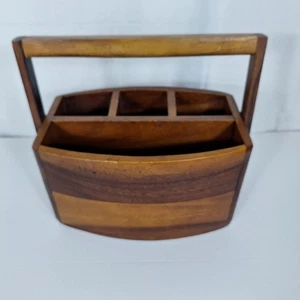 B. Smith "The Cellar" Macys Holz Caddy Utensil Schreibtisch Gartenwerkzeug Organizer  - Bild 1 von 12