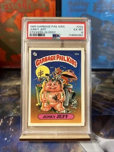 1985 Garbage Pail Kids Junky Jeff No. 22a Glossy PSA 6 - Picture 1 of 2