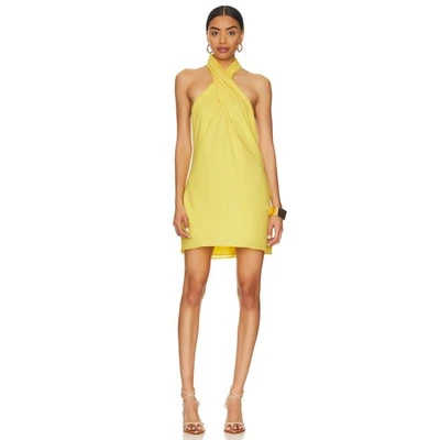 Mini Vestido Show Me Your Mumu Jasmine Halter XS Amarillo Sin Espalda Nuevo con Etiquetas $148 Foto 1 de 4