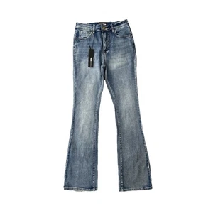 Fashion Nova Gemma Sculpting Stretch Bootcut Vintage Wash Jeans Women’s Sz 7 NWT - Picture 1 of 8