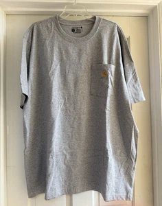 Camiseta Carhartt K87 Hombre XL Calce Suelto Manga Corta Peso Pesado Logo Bolsillo Nueva Sin Etiquetas - Imagen 1 de 4