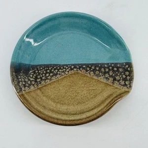 Neher Clay in Motion Art Pottery Spoon Rest Ocean Tide Signed Neher 2022 - Picture 1 of 6