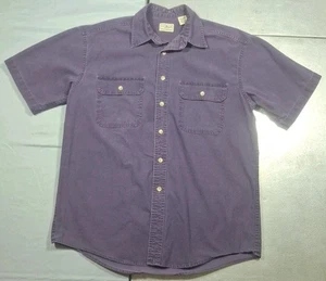Vintage LL Bean Hemd Herren Medium Lila Sunwashed Canvas Knopfleiste Kanada OPD71 - Bild 1 von 8