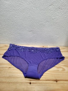 Adore Me intimo donna viola a pois rete pizzo taglia 1X - Foto 1 di 12