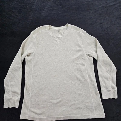 Falls Creek Tan Long Sleeve Cotton Blend Thermal T-Shirt Men's 2XL - Image 1 of 4