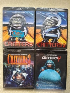 CRITTERS Teil 1,2,3 & 4 - Region A,B,C - BLU RAY, NEU/OVP - NUR englischer Ton! - Bild 1 von 2