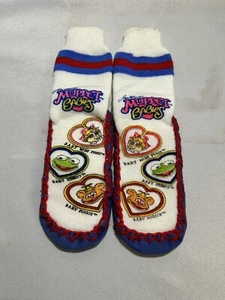 Vintage 80er Kinder Henson Associates Muppet Babys Socken Hausschuhe Large 9-10 Neu aus altem Lagerbestand - Bild 1 von 7