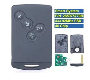 Keyless Smart Remote Key Fob for Renault Zoe Megane 3 Laguna 3 Scenic Fluence - Bild 1 von 6