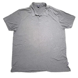 Patagonia Poloshirt Bio Baumwolle Grau Herren 2XL XXL Kurzarm Regular Fit - Bild 1 von 7