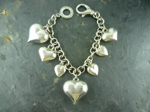 Armband G. Raspini Italien Herzen 925er Sterling Silber - Picture 1 of 4