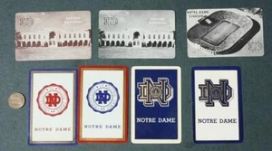 1950-70 Notre Dame University 7/SIETE Juego de Cartas South Bend Indiana --- - Imagen 1 de 1
