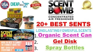 Scent Bomb 100% Concentrated Air Freshener Spray 1oz Gel Disk, Organic Scent Can - Picture 1 of 9