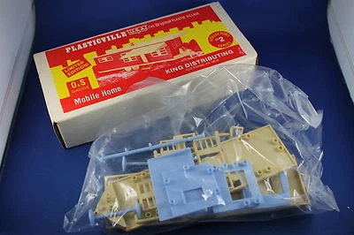 O/S - Plasticville King Dist. - #0400 Mobile Home - Blue/Cream - Sealed Bag  - Image 1 of 4