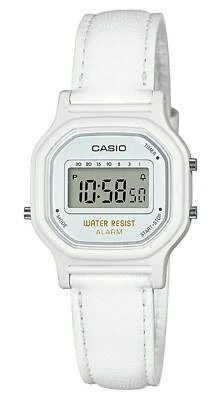 Casio LA11WL-7A, Reloj Digital Mujer, Correa Cuero Blanco, Alarma Foto 1 de 2