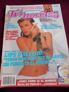 Revista TVYNOVELA LAURA FLORES THALIA lucero GONZALO VEGA MISS MEXICO LUPITA - Imagen 1 de 13