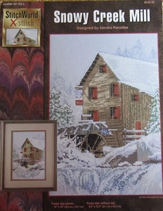 Stitch World 03-153L SNOWY CREEK MILL Country Cross Stitch Chart Pattern Booklet - Picture 1 of 2