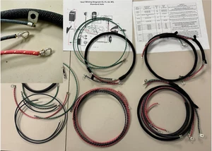 Harley Knucklehead 1947 Premium Wiring Harness W/ Correct Terminals Cotton Loom - Picture 1 of 10