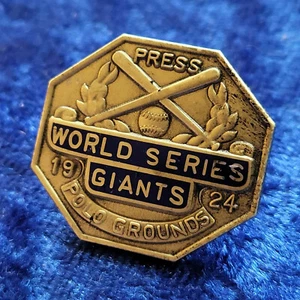 vintage 1924 New York Giants World Series Baseball Press Pin - Picture 1 of 14