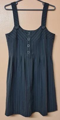 DKNY Jeans Dress Grey Striped Strappy 17' P2P Size US XS UK 8 - Image 1 of 4