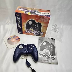 VINTAGE Gravis Eliminator Gamepad Pro 44031A Black, USB PC , Boxed - Picture 1 of 8