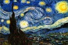 THE STARRY NIGHT IMPRESSIONIST PAINTING BY VINCENT VAN GOGH REPRO