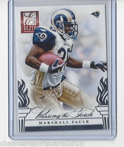 2014 ELITE MARSHALL FAULK / ZAC STACY PASSING THE TORCH SILVER #11 RAMS - Picture 1 of 2