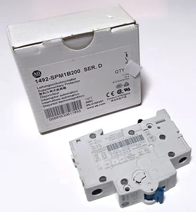 Interruptor de circuito Allen Bradley 1492-SPM1B200 Ser.D 1492-SP 20A - nuevo - Imagen 1 de 4