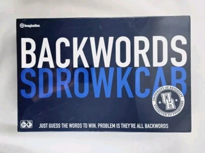 New Backwords Board Game University of Reversity Guess The Word 2007 Imagination - Image 1 of 4