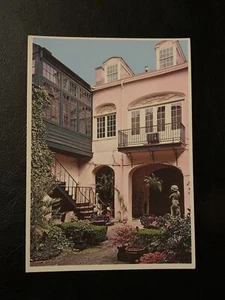 Postal de colección The Dickson’s Place Courtyard New Orleans LA 6x4 Continental - Imagen 1 de 3
