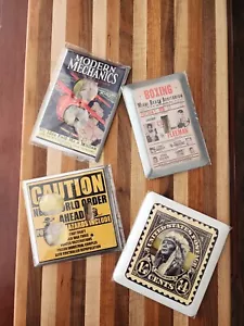 Metal Light Switch Cover Wall Plates Pulp Fiction Designs Set Of 4 Handmade Item - Picture 1 of 6