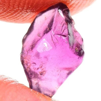 SI EL MEJOR COLOR 1.85ct ESPINELA PÚRPURA SIN CALENTAR ÁSPERA NATURAL 100% FACETA ¡SIN PRECIO DE RESERVA! Foto 1 de 3