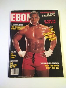 January 1989 Ebony / MIKE TYSON vs ROBIN GIVENS / THE CHAMPS BIGGEST FIGHT - Imagen 1 de 14