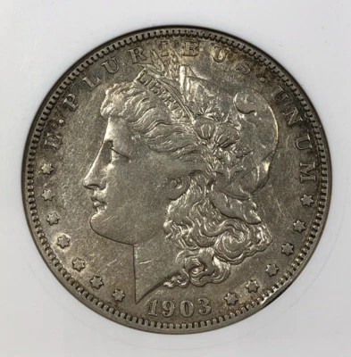 1903-S Morgan Dollar $. 1.00. ANACS EF45. Original and Choice. - Image 1 of 4