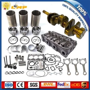 for Kubota D950 Engine Overhaul Rebuild Kit-Crankshaft/Cylinder Head/Piston Kit - Bild 1 von 12