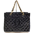 Chanel Shoulder Bag Chain Black Enamel 2651892