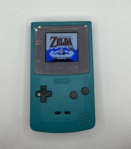 Teal Gameboy Color Console Backlit 2.2 Screen GBC Game Boy - Picture 1 of 6