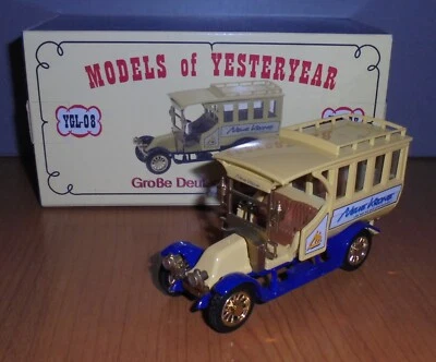 Matchbox Yesteryear YGL-08 Renault Bus Yellow Body & Blue Chassis Code 2 - Image 1 of 2