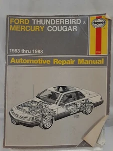 Haynes Manual Ford Thunderbird And  Mercury Cougar '83 To '88  - Bild 1 von 6