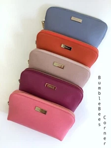 FURLA BABYLON Estuche de tocador cosmético CUERO SAFFIANO 1x Bolsa de maquillaje Bolso Nuevo con etiquetas - Imagen 1 de 41