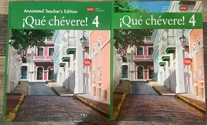 Que Chevere! Level 4, Student Edition, AND Teacher’s Edition Lot NEW Spanish - Picture 1 of 1