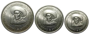 Portugal, 3 Silbermünzen 1960 "Infante D. Henrique" 20, 10 & 5 Escudos UNC - Bild 1 von 2