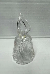 Unique Vintage 4.75" Dinner Hand Bell Lead Crystal - Picture 1 of 10