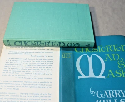 G.K CHESTERTON: MAN & MASK by Garry Wills - 1961 First Edition HC/DJ FINE/NF - Imagem 1 de 4