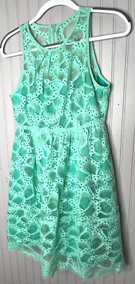 Nanette Lepore Womens DRESS 6  Soft Mint Green Lace Lined Designer NEW $298 - Image 1 of 4