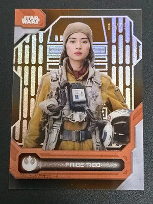 2024 Topps Star Wars High Tek #77 PAIGE TICO Death Star Interior Orange Magma  - Image 1 of 2